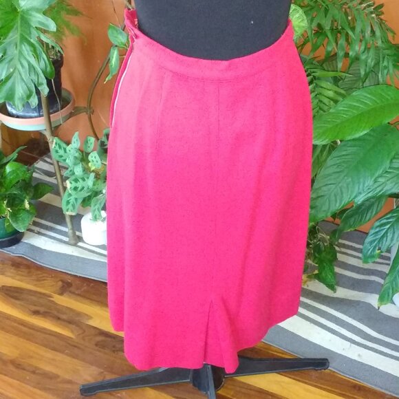 Another Price Drop! Vintage handmade Deep Rich Red Wool Suit - Picture 7 of 10